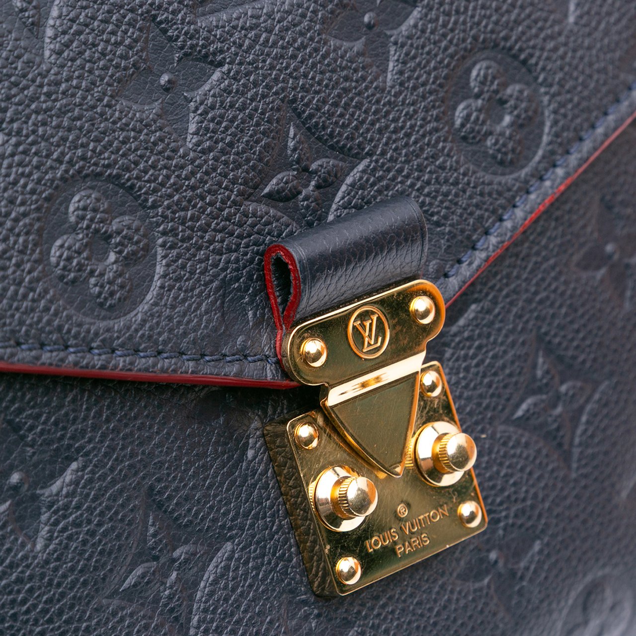 Louis Vuitton Monogram Empreinte Pochette Metis Blauw