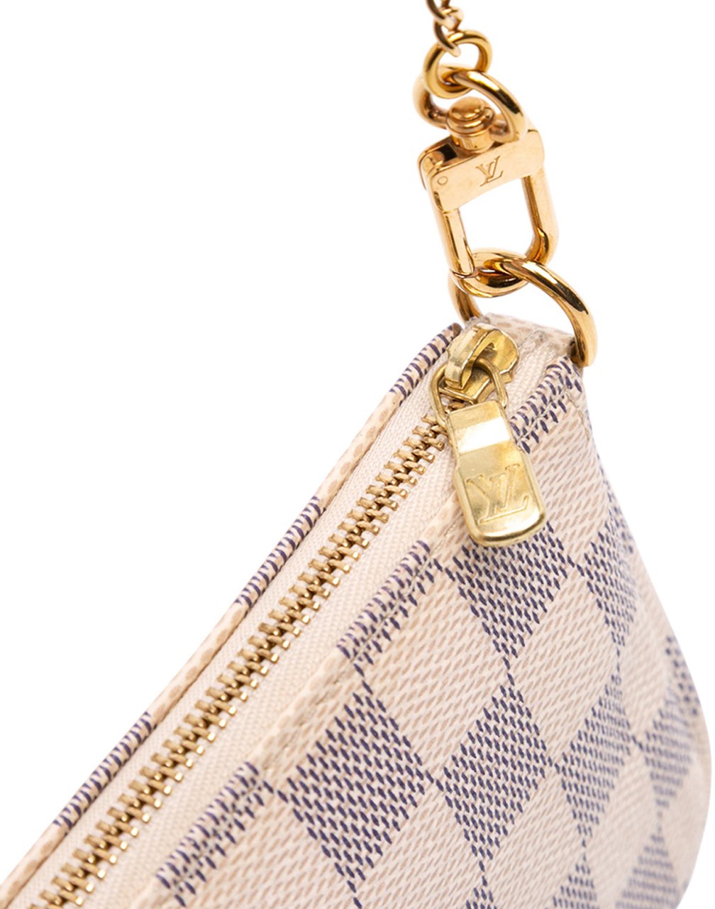 Louis Vuitton Damier Azur Mini Pochette Accessoires Wit