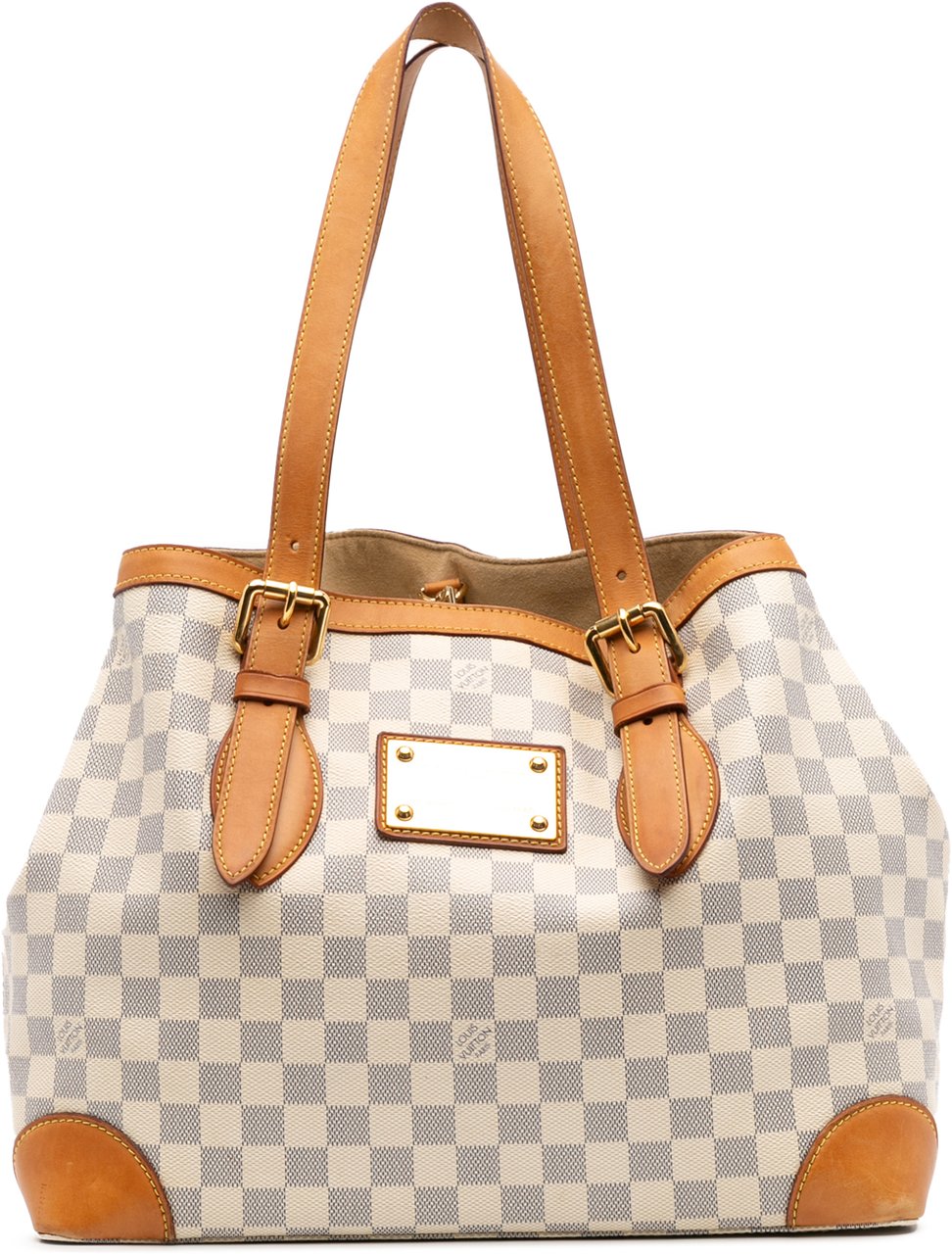 Louis Vuitton Damier Azur Hampstead MM Wit