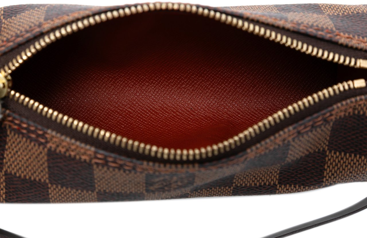 Louis Vuitton Damier Ebene Papillon Pochette Bruin