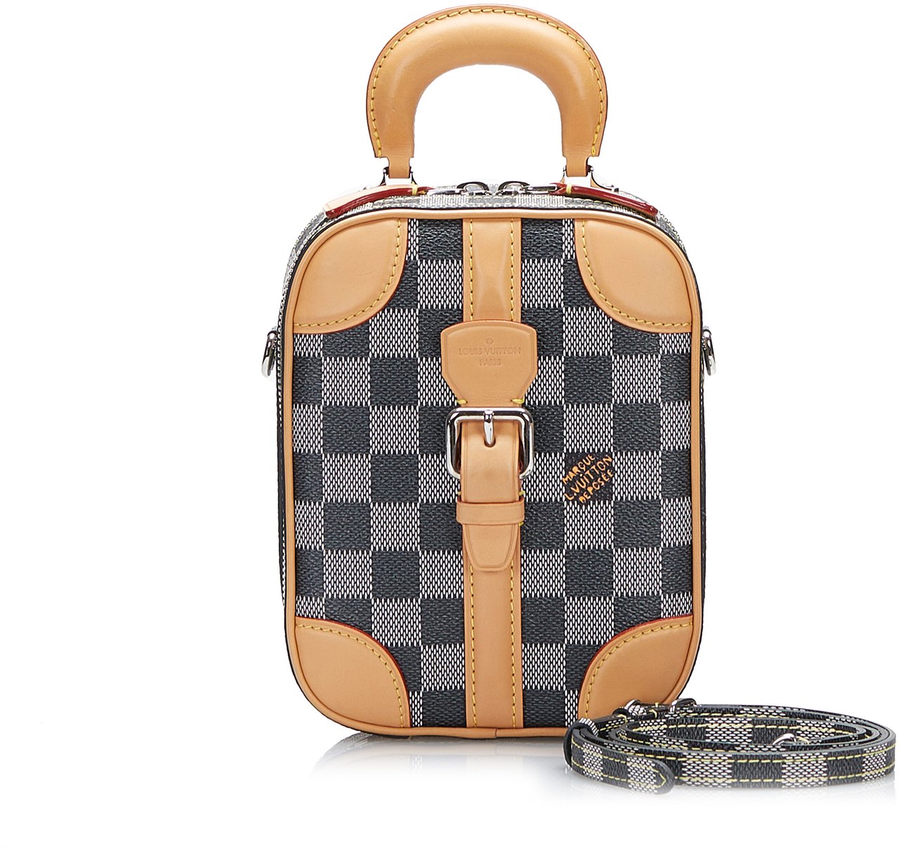 Louis Vuitton Damier Colors Valisette Verticale Grijs