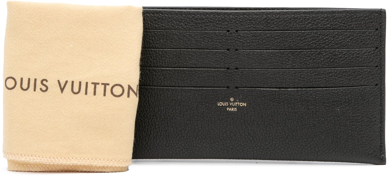 Louis Vuitton Calfskin Felicie Card Holder Insert Zwart
