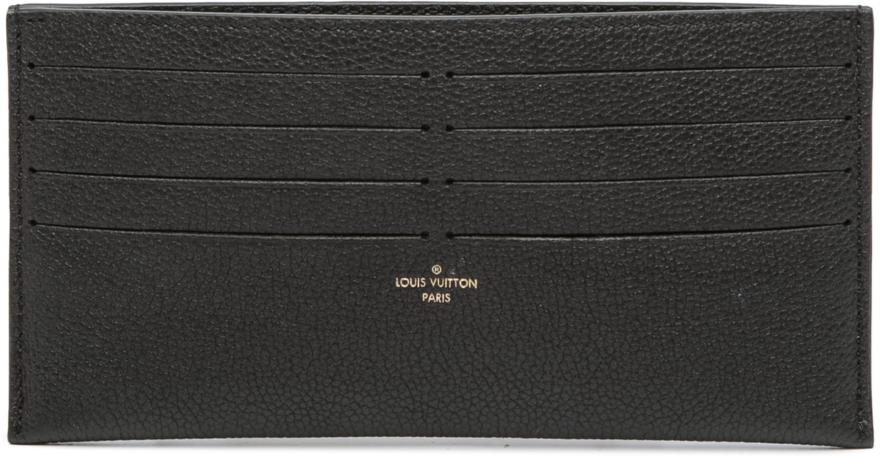 Louis Vuitton Calfskin Felicie Card Holder Insert Zwart