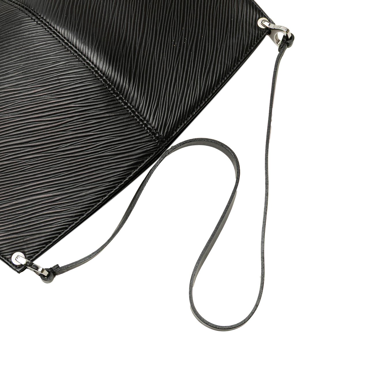 Louis Vuitton Epi Demi Lune Pochette Zwart