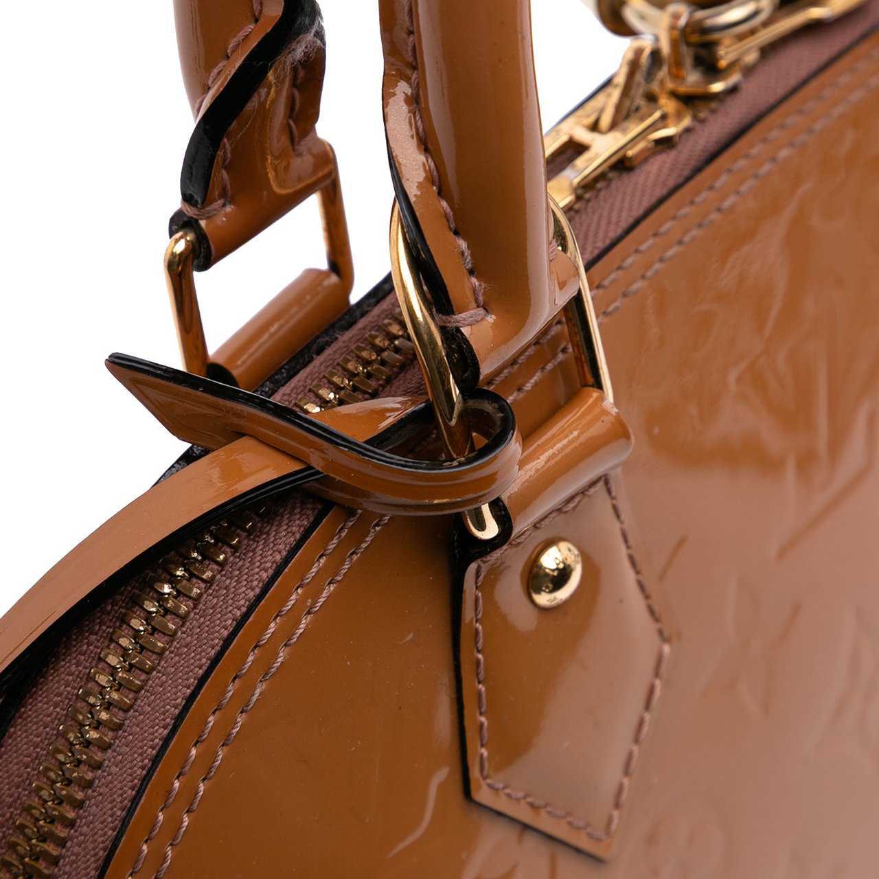 Louis Vuitton Monogram Vernis Alma BB Bruin