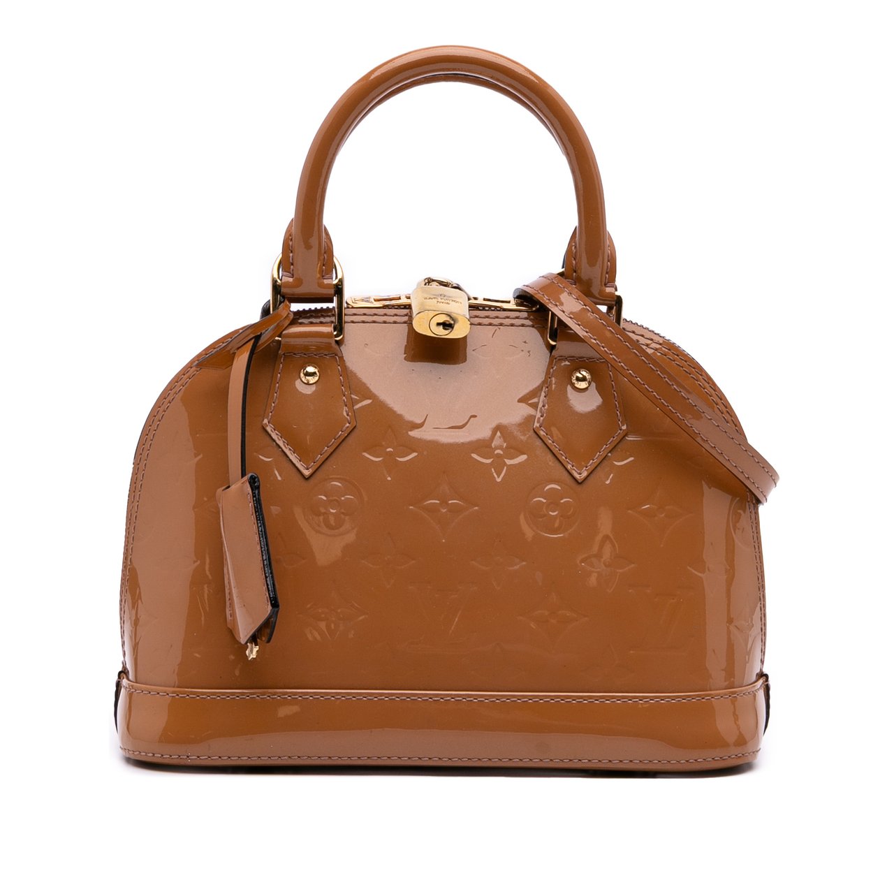 Louis Vuitton Monogram Vernis Alma BB Bruin