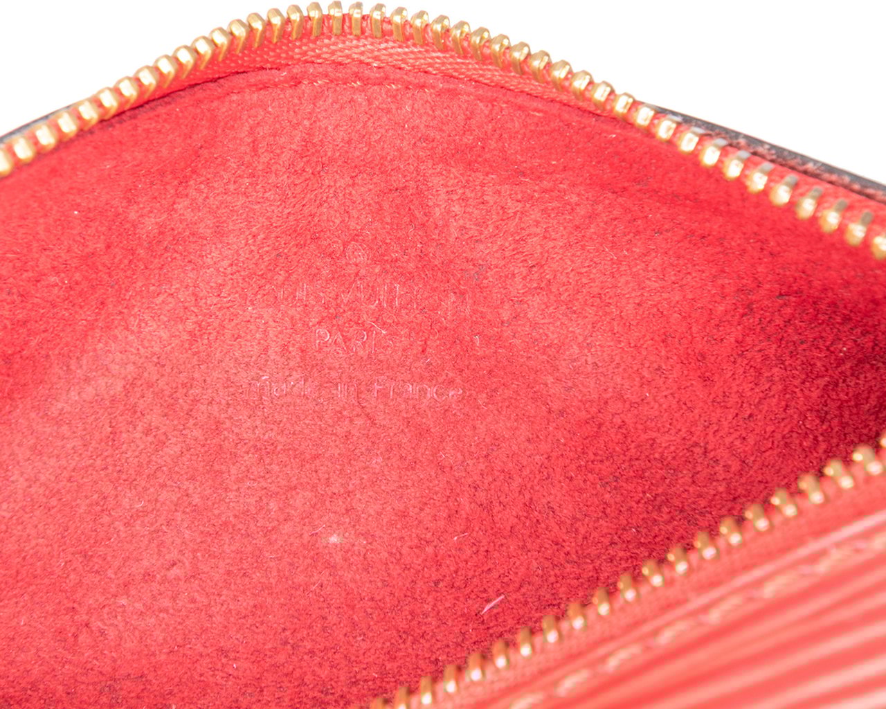 Louis Vuitton Epi Pochette Papillon Rood