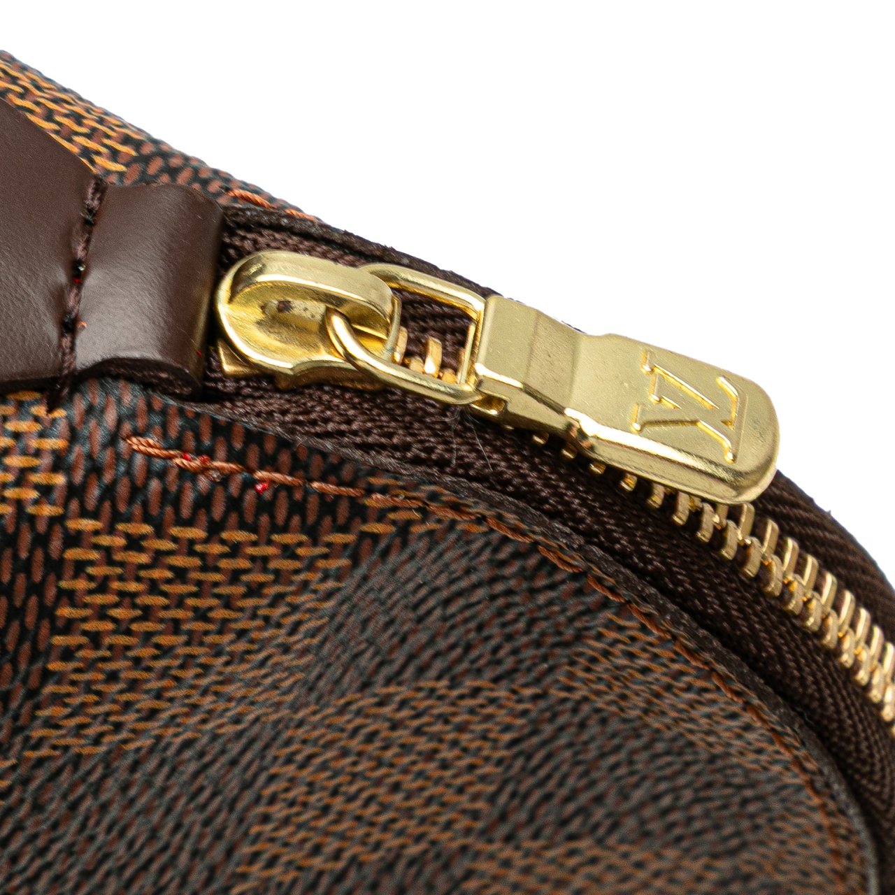 Louis Vuitton Damier Ebene Cosmetic Pouch Bruin