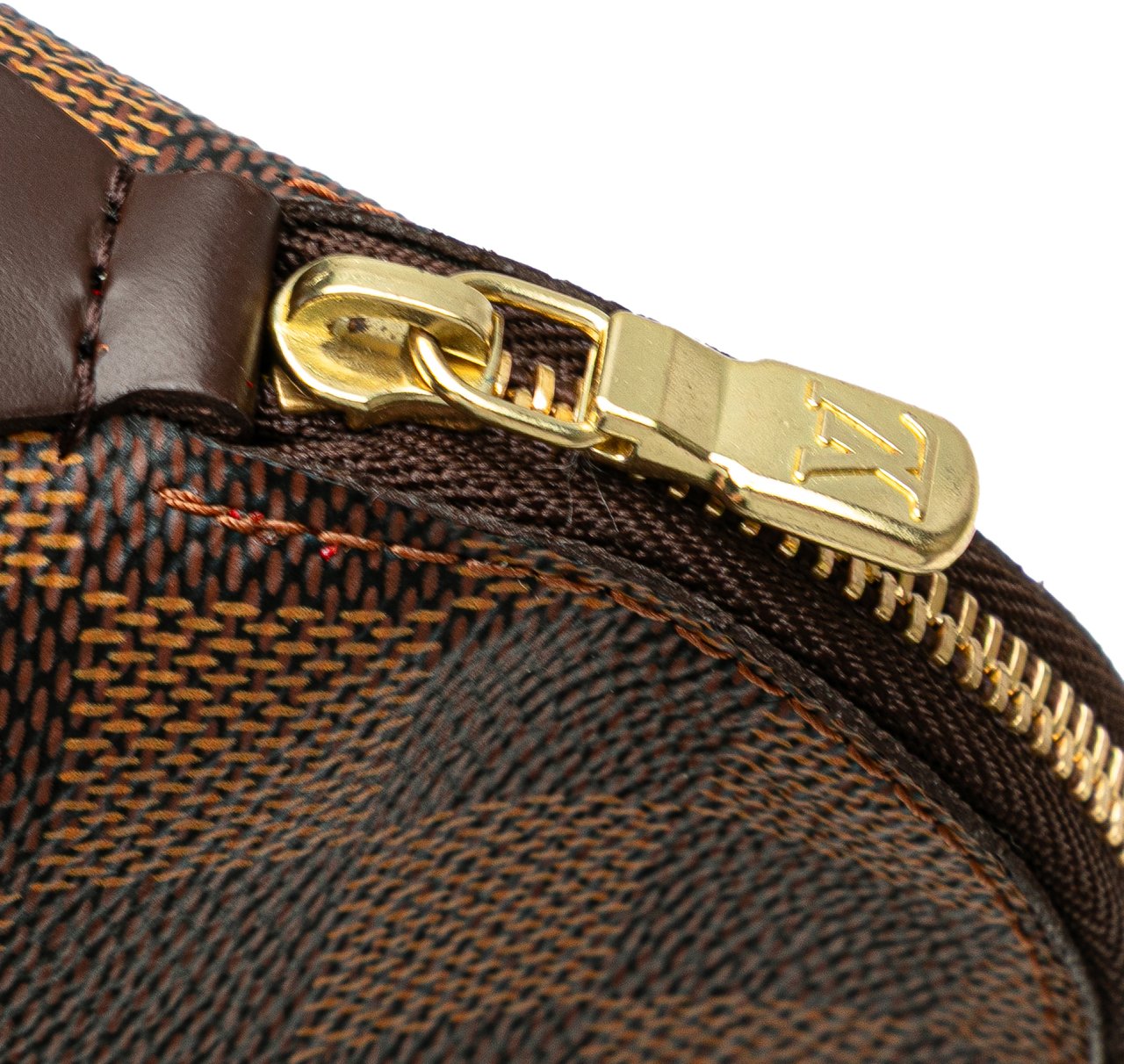 Louis Vuitton Damier Ebene Cosmetic Pouch Bruin