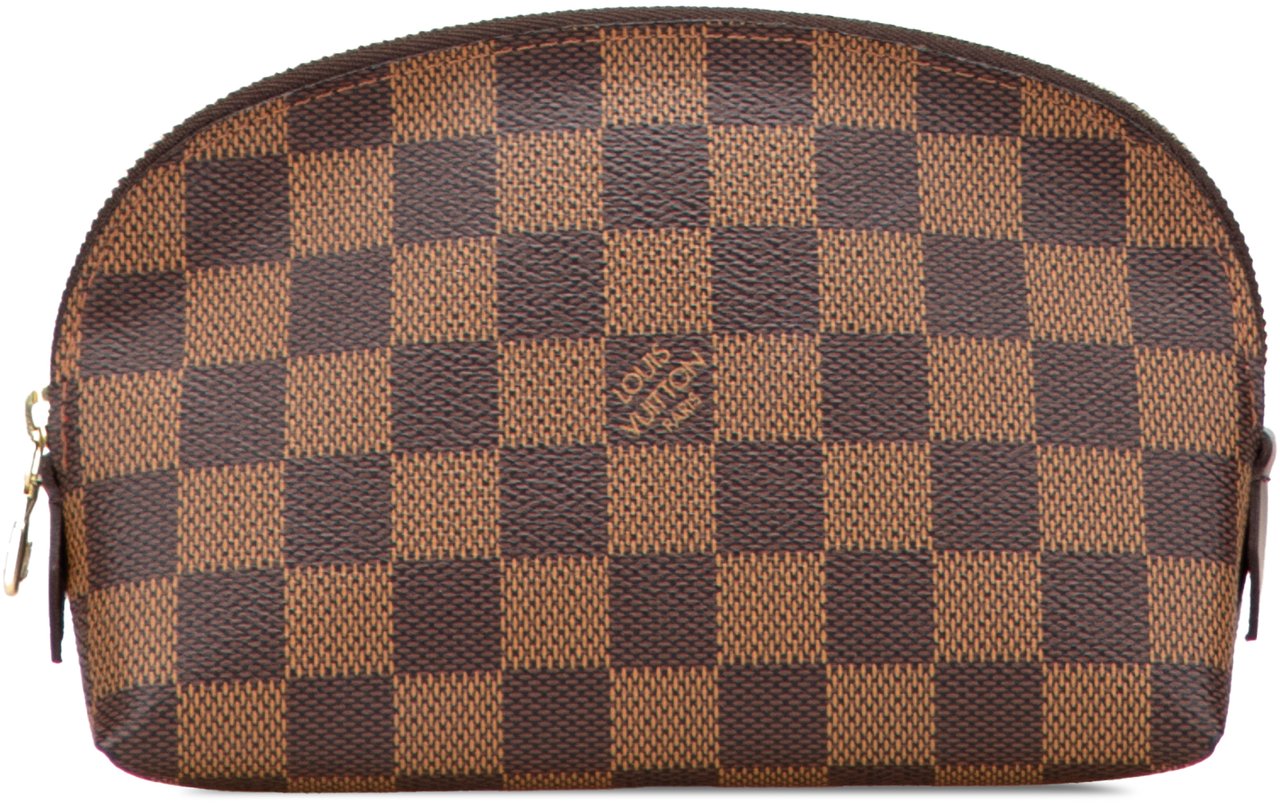 Louis Vuitton Damier Ebene Cosmetic Pouch Bruin