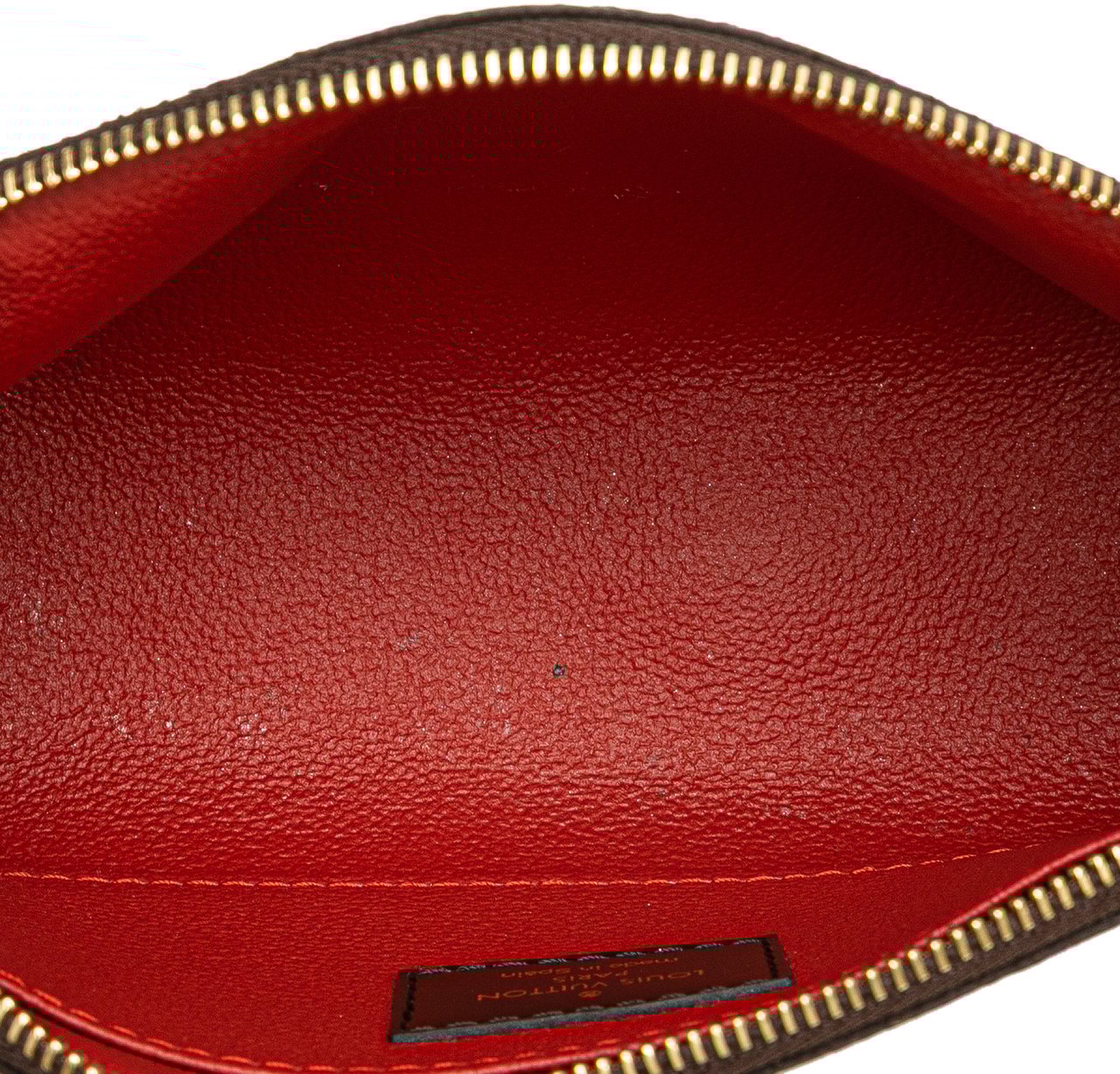 Louis Vuitton Damier Ebene Cosmetic Pouch Bruin