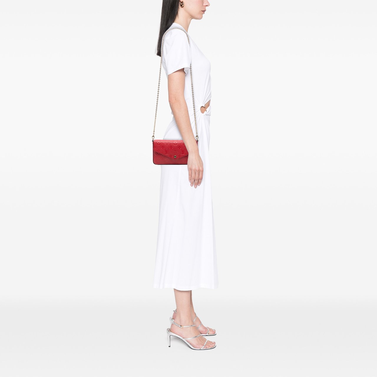 Louis Vuitton Monogram Empreinte Pochette Felicie Rood