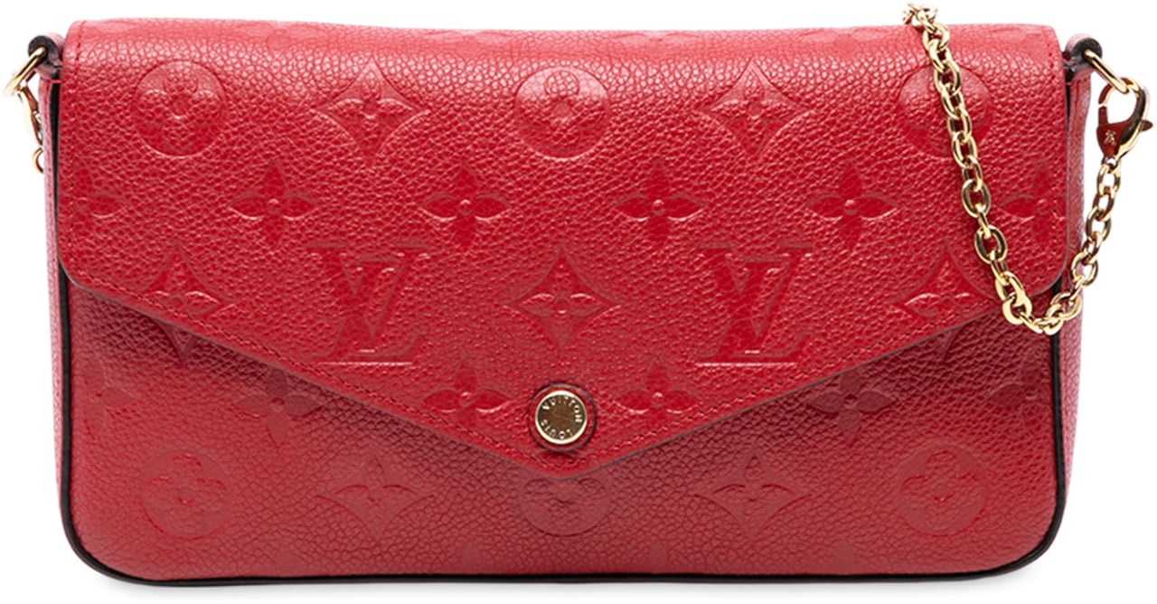 Louis Vuitton Monogram Empreinte Pochette Felicie Rood