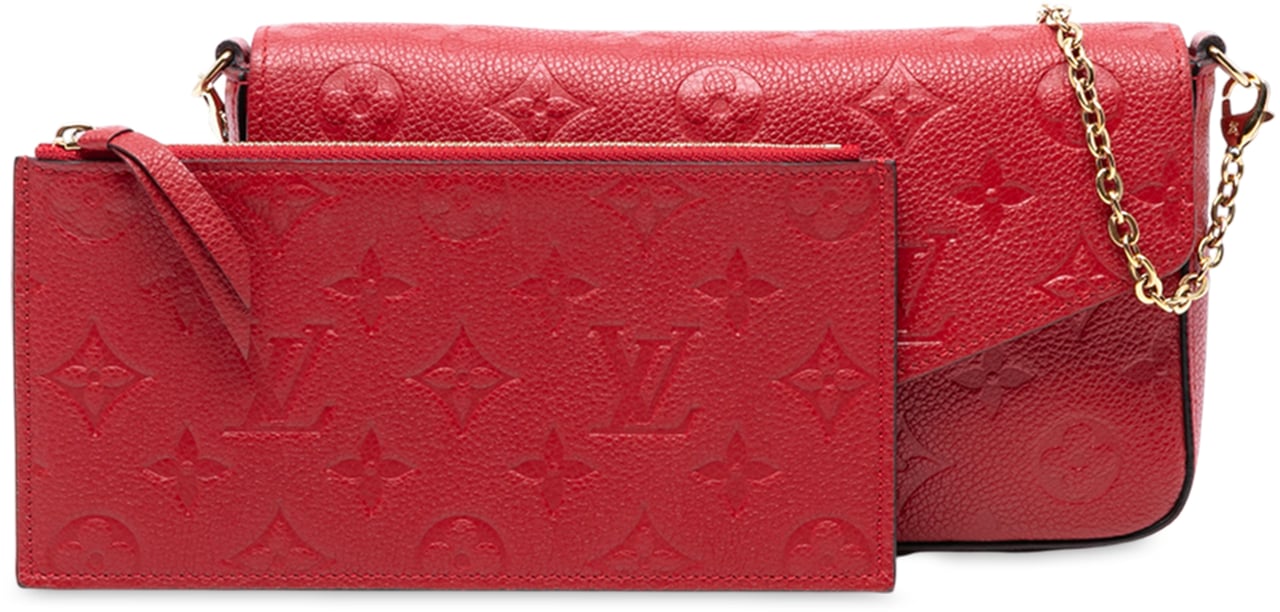 Louis Vuitton Monogram Empreinte Pochette Felicie Rood