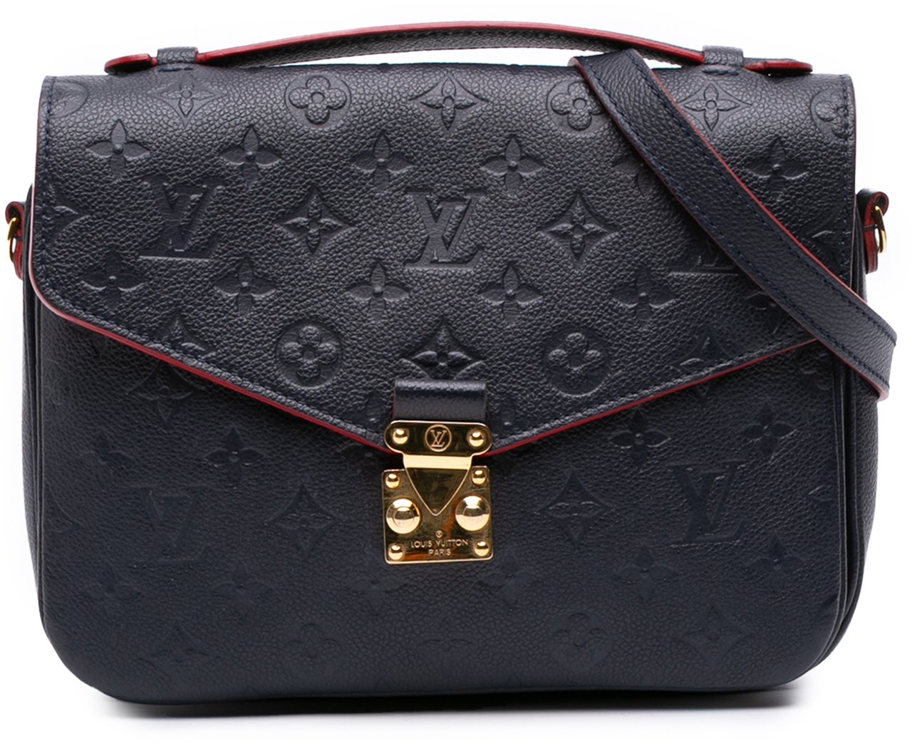 Louis Vuitton Monogram Empreinte Pochette Metis Blauw