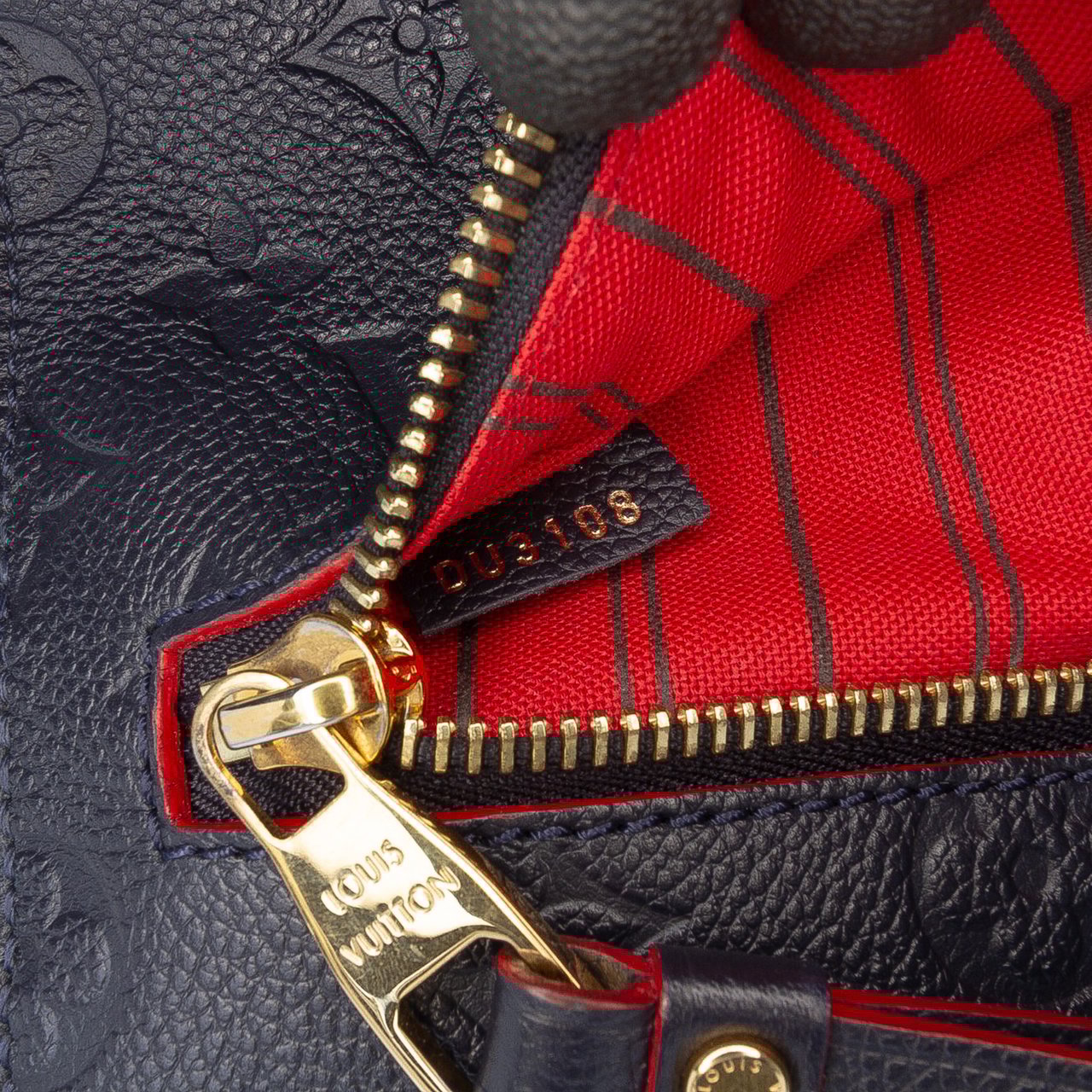 Louis Vuitton Monogram Empreinte Pochette Metis Blauw