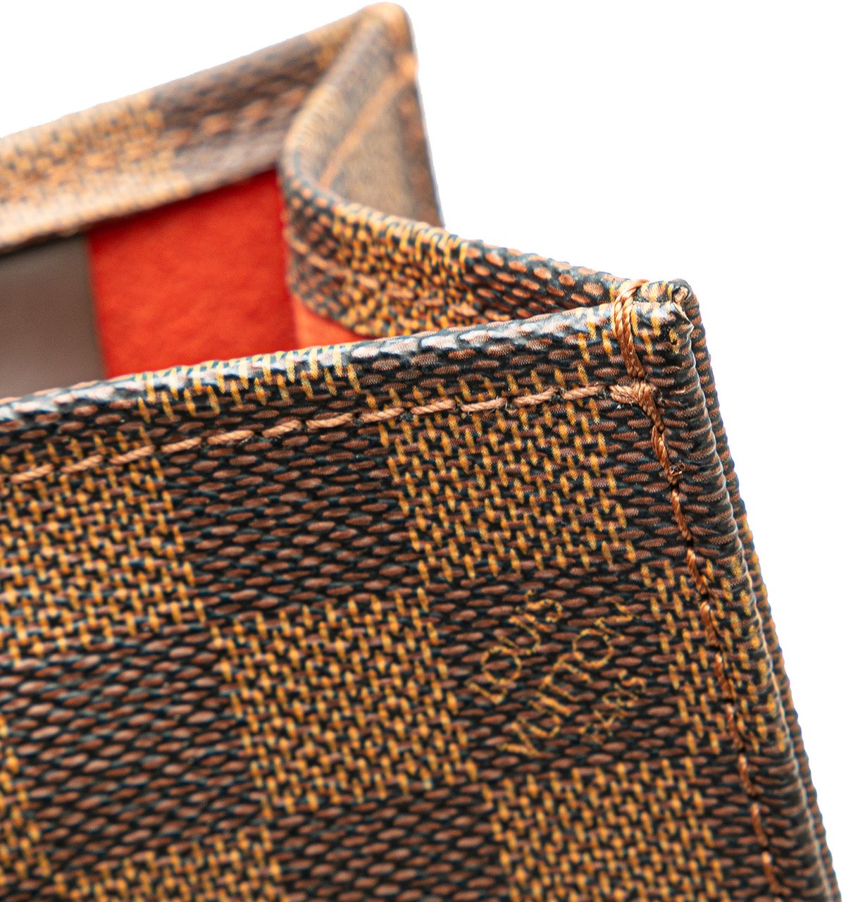 Louis Vuitton Damier Ebene Sac Plat Bruin