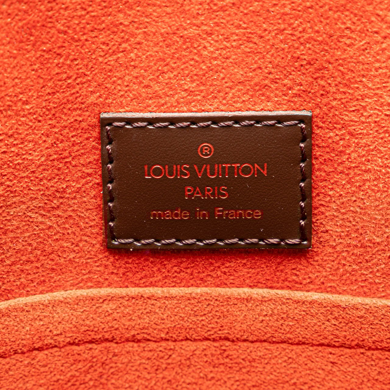 Louis Vuitton Damier Ebene Sac Plat Bruin