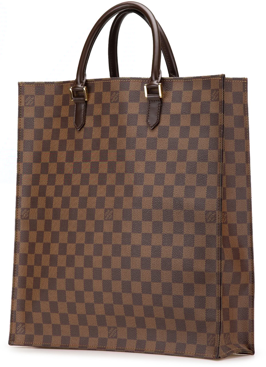 Louis Vuitton Damier Ebene Sac Plat Bruin