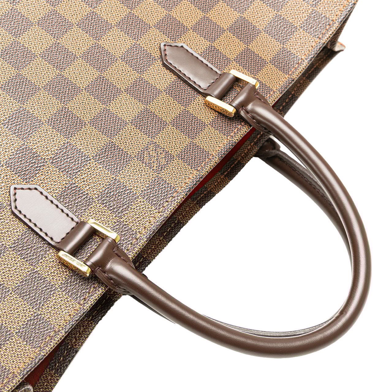 Louis Vuitton Damier Ebene Sac Plat Bruin