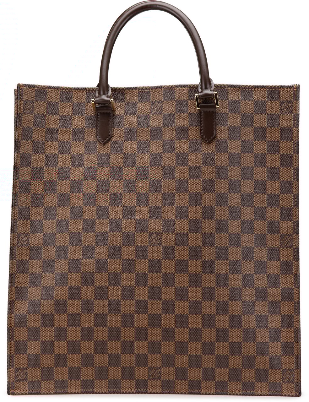Louis Vuitton Damier Ebene Sac Plat Bruin
