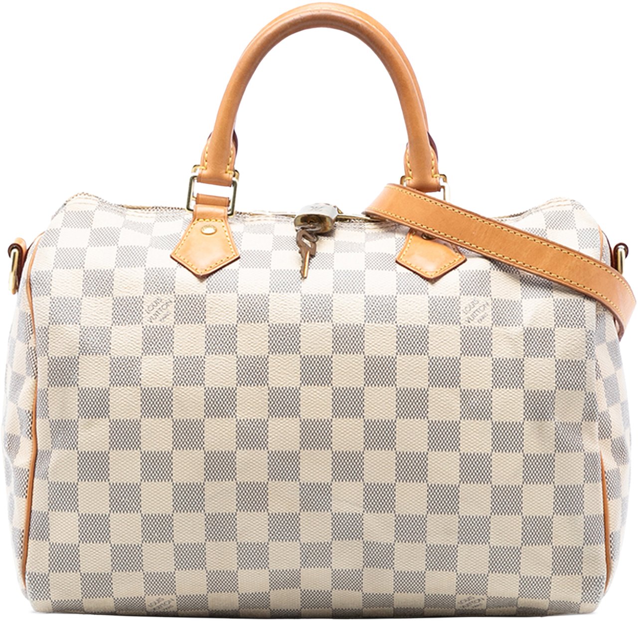 Louis Vuitton Damier Azur Speedy Bandouliere 30 Wit