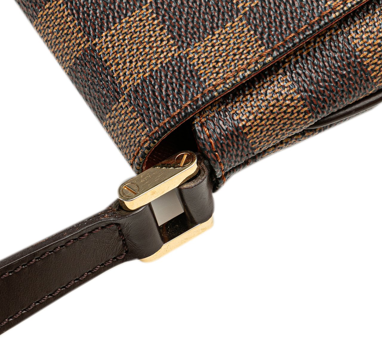 Louis Vuitton Damier Ebene Musette Salsa Long Strap Bruin