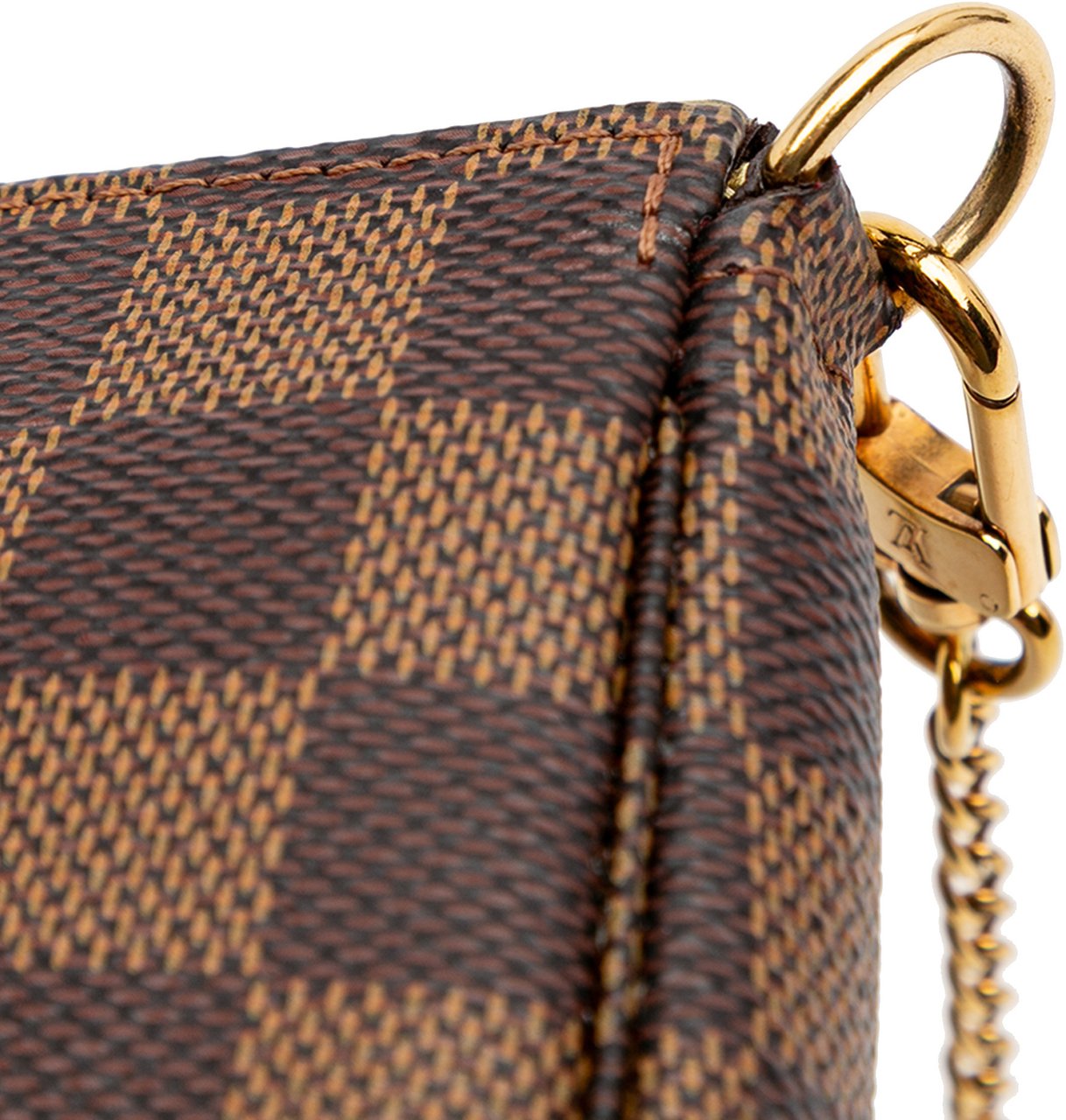 Louis Vuitton Damier Ebene Mini Pochette Accessoires Bruin