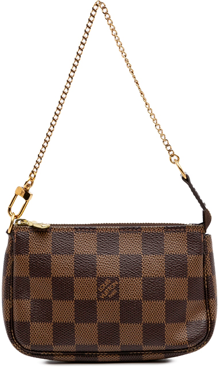 Louis Vuitton Damier Ebene Mini Pochette Accessoires Bruin