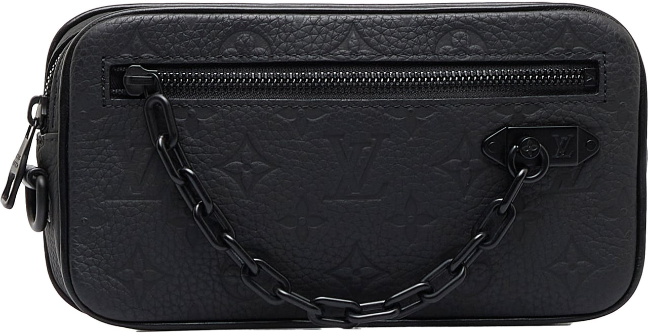 Louis Vuitton Monogram Taurillon Pochette Volga Grijs