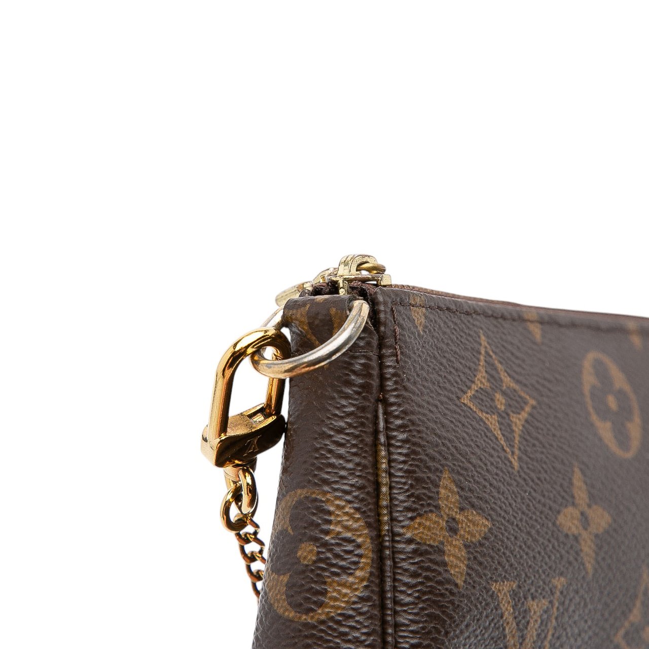Louis Vuitton Monogram Mini Pochette Accessoires Bruin