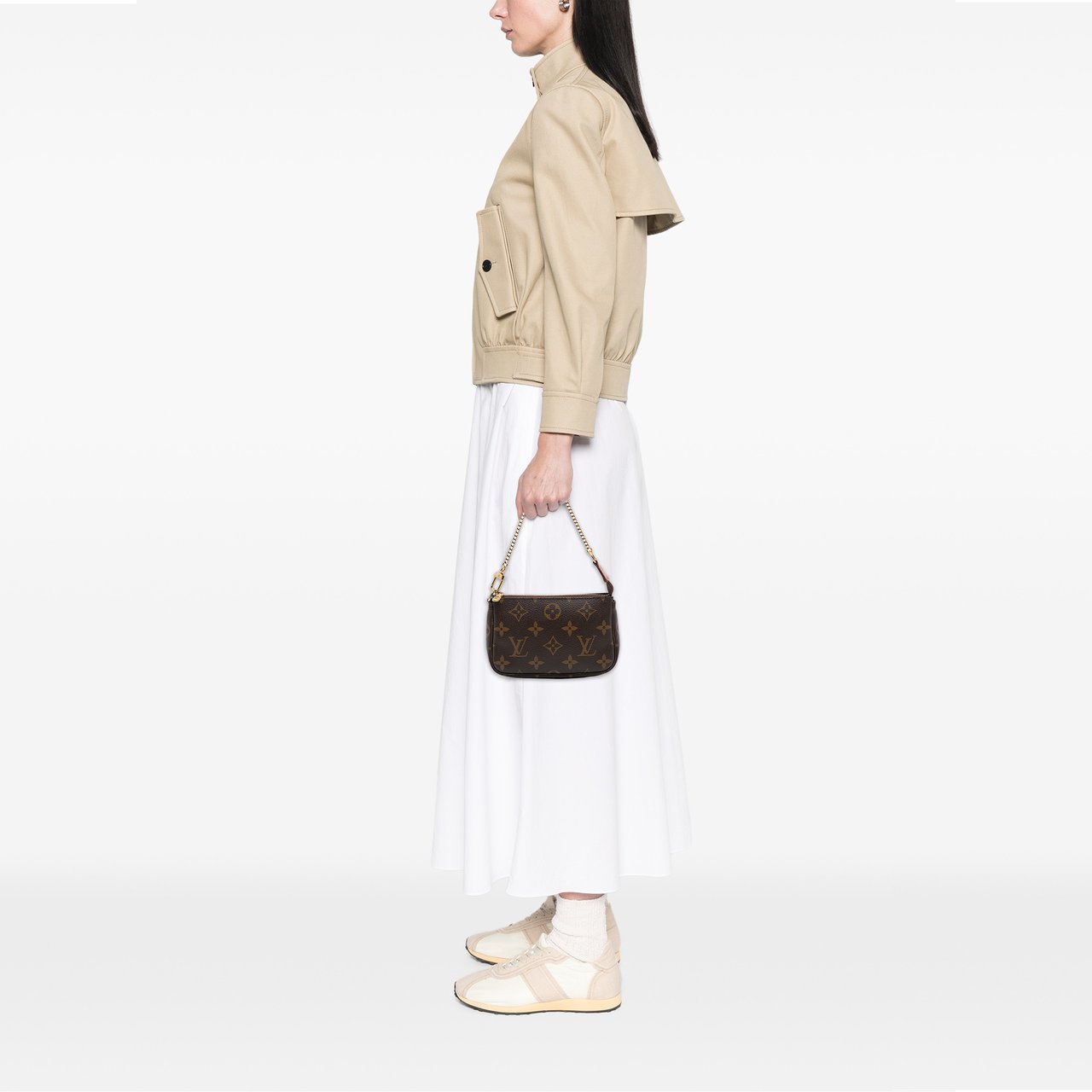 Louis Vuitton Monogram Mini Pochette Accessoires Bruin