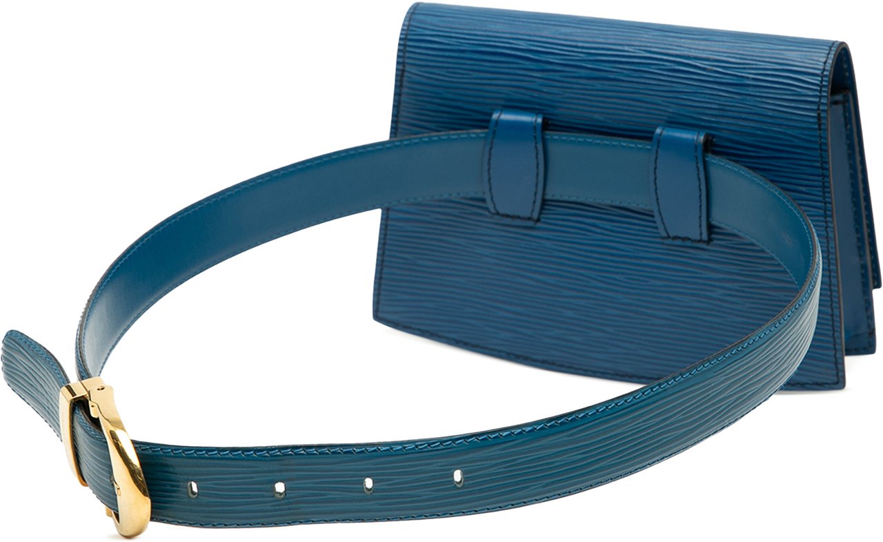 Louis Vuitton Epi Tilsitt Belt Bag Blauw