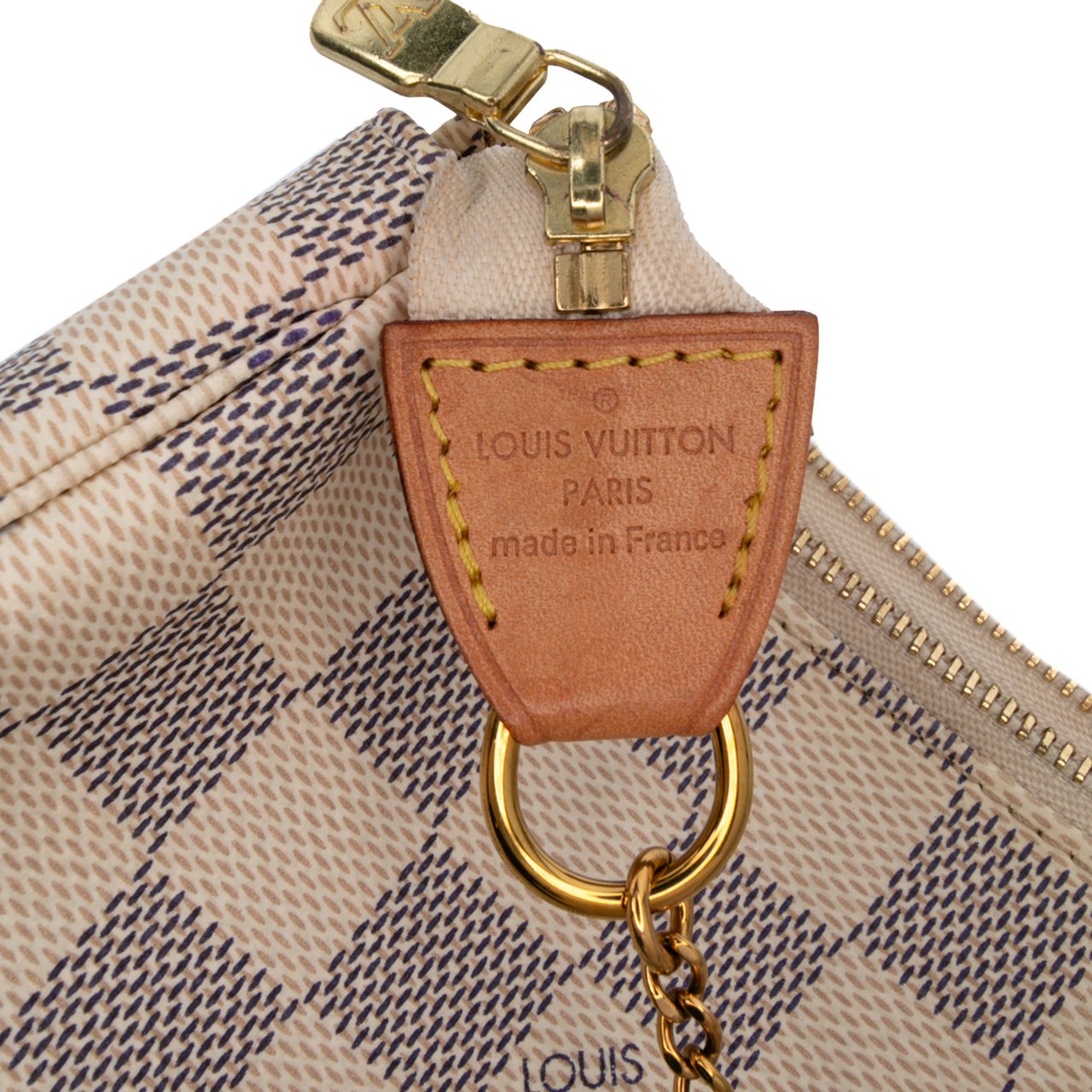 Louis Vuitton Damier Azur Mini Pochette Accessoires Wit