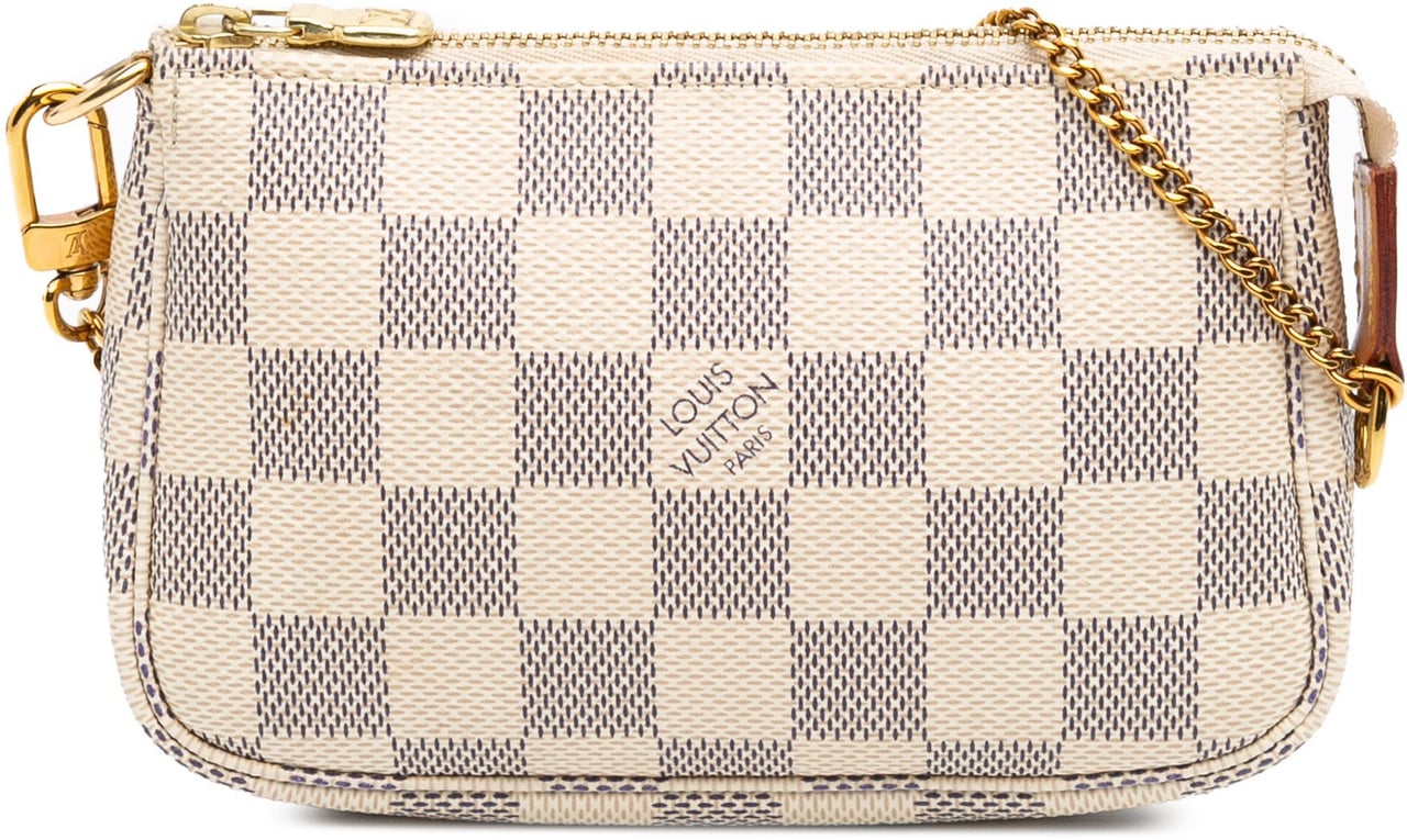 Louis Vuitton Damier Azur Mini Pochette Accessoires Wit