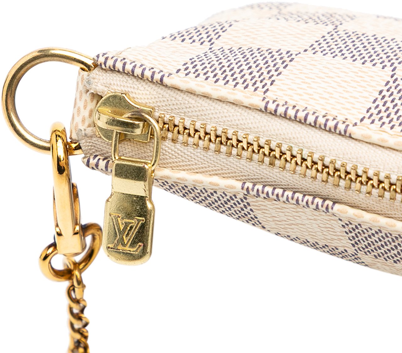 Louis Vuitton Damier Azur Mini Pochette Accessoires Wit