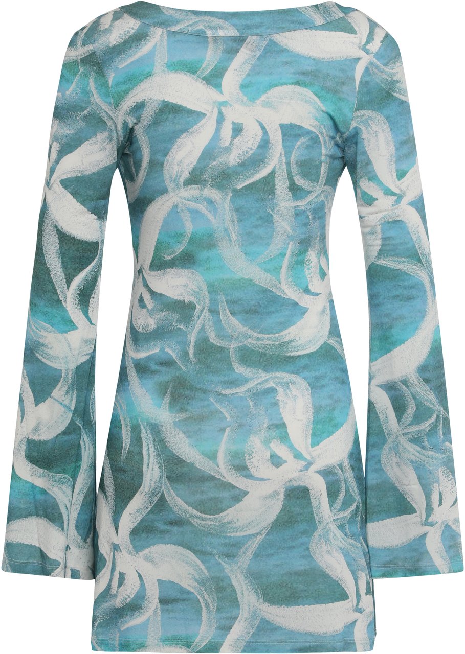 Louisa Ballou Viscose dress Lichtblauw