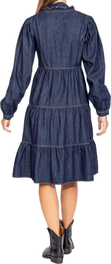 Love Moschino Love Moschino Women Blue Denim Dress Blauw