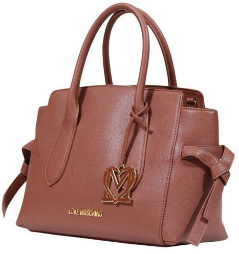 Love Moschino Brown Polyethylene Handbag Bruin