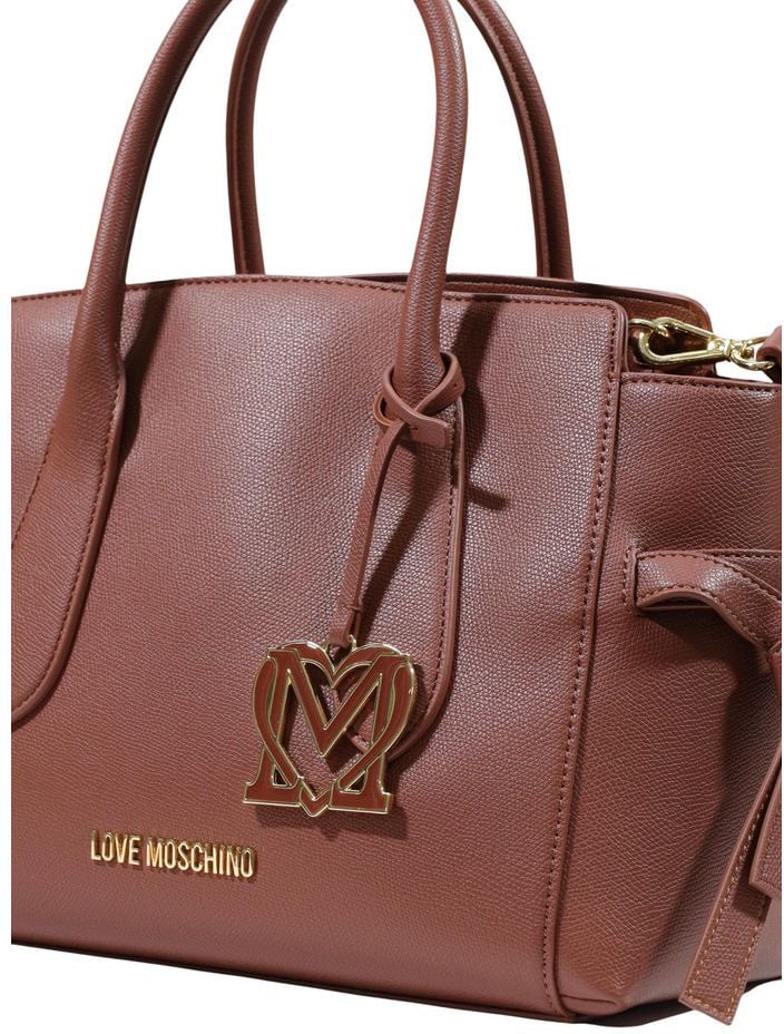 Love Moschino Brown Polyethylene Handbag Bruin
