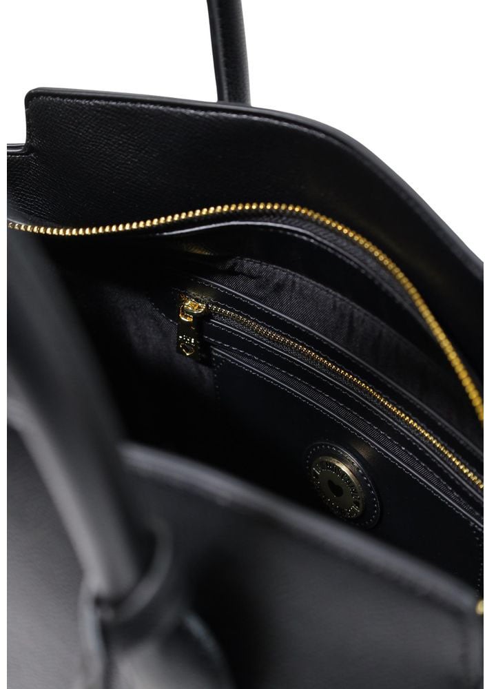 Love Moschino Black Polyethylene Handbag Zwart