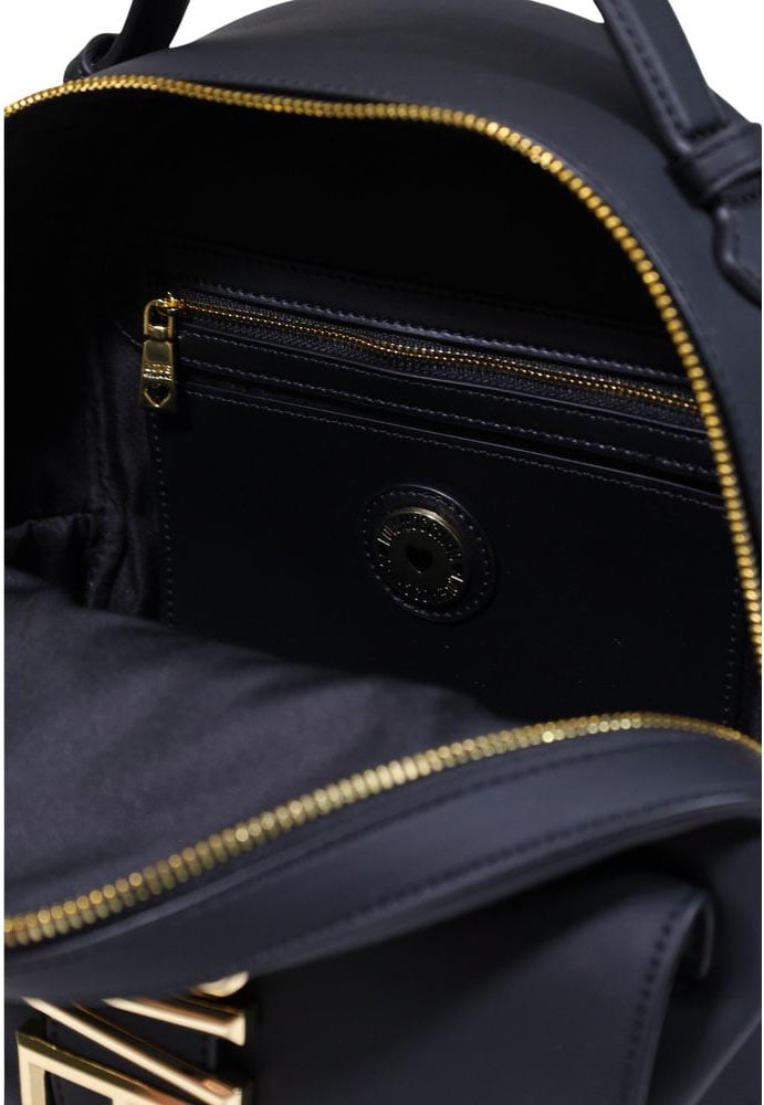 Love Moschino Black Polyethylene Backpack Zwart