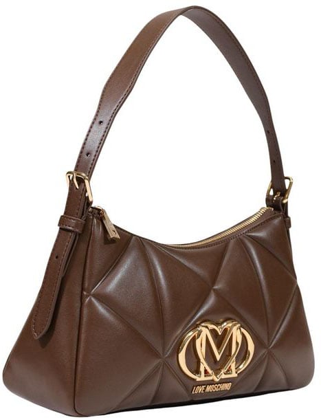 Love Moschino Brown Polyethylene Handbag Bruin