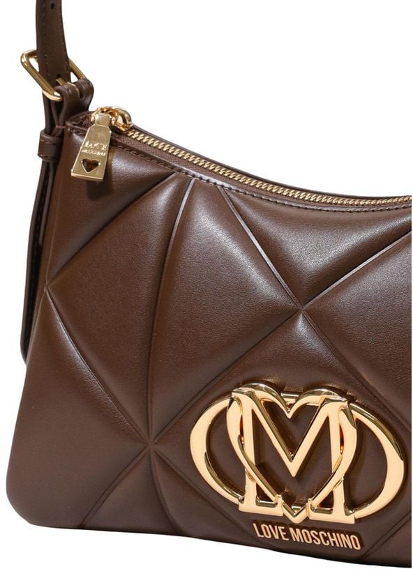 Love Moschino Brown Polyethylene Handbag Bruin