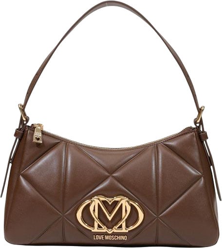 Love Moschino Brown Polyethylene Handbag Bruin