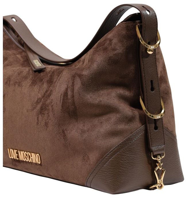 Love Moschino Brown Polyester Handbag Bruin