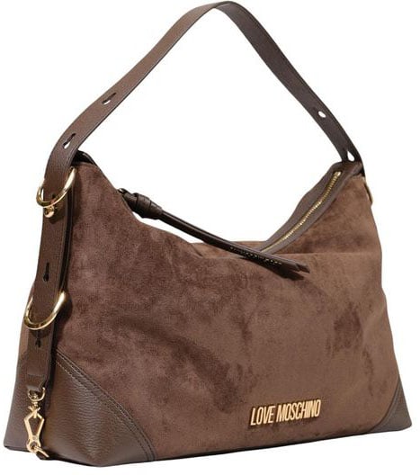 Love Moschino Brown Polyester Handbag Bruin