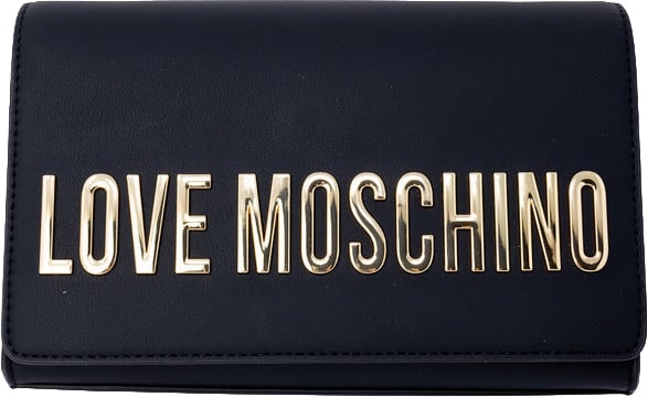 Love Moschino Black Polyethylene Handbag Zwart