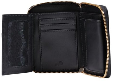 Love Moschino Black Polyethylene Wallet Zwart