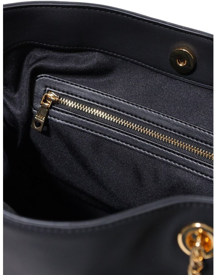 Love Moschino Black Polyester Handbag Zwart